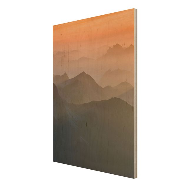 Obrazy na drewnie Widok z góry Zugspitze