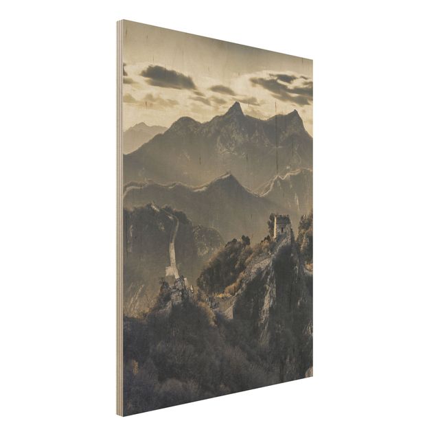 Obraz z drewna - Wielki Mur Chiński