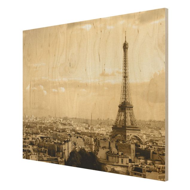 Obrazy na drewnie Kocham Paryż