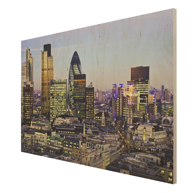 Obrazy z drewna Londyn Miasto