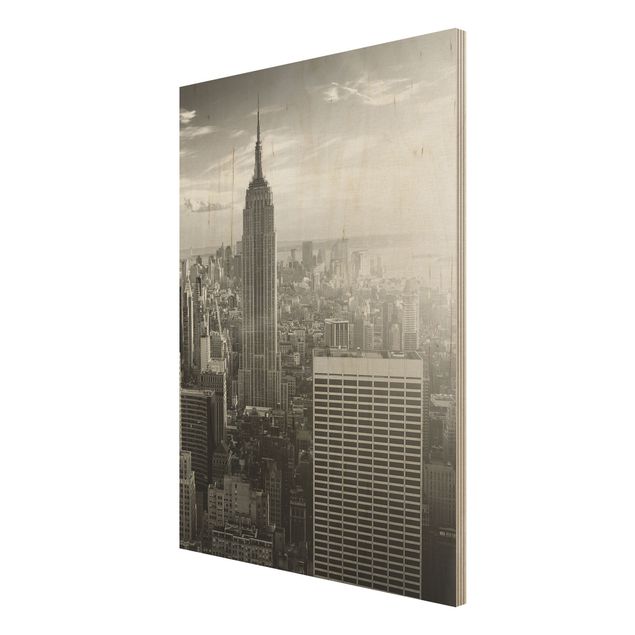 Obrazy z drewna Manhattan Skyline
