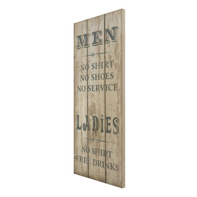 Obrazy drewniane Nr RS181 Mężczyźni i kobiety