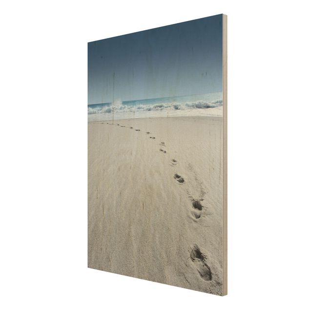 Obrazy z drewna Ścieżki na piasku