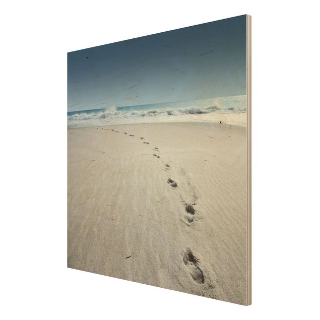 Obrazy z drewna Ścieżki na piasku