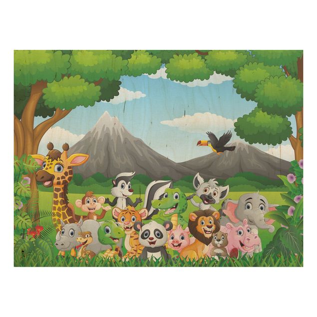 Obrazy na ścianę Zwierzęta dzikiej dżungli