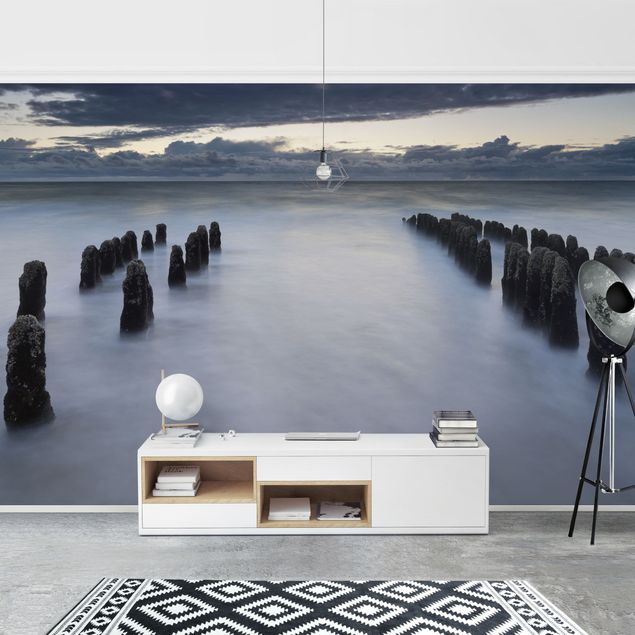 Rainer Mirau obrazy Drewniane groty na Morzu Północnym na wyspie Sylt