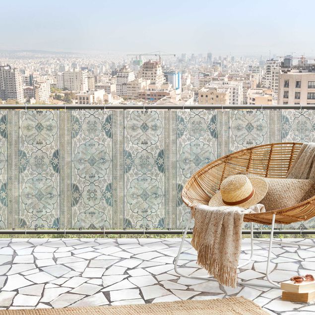 Osłona na balustrade balkonu Drewniany panel Persian Vintage II