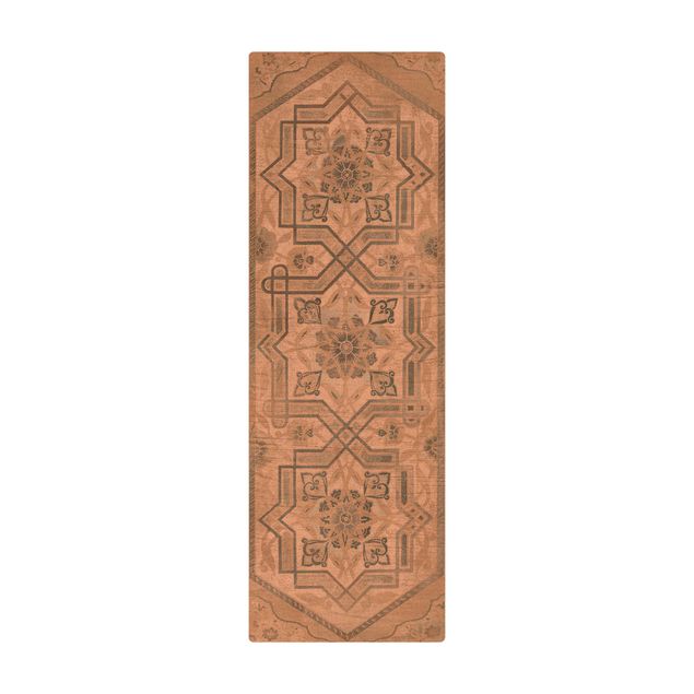 dywan do jadalni pod stół Panel drewniany Persian Vintage III