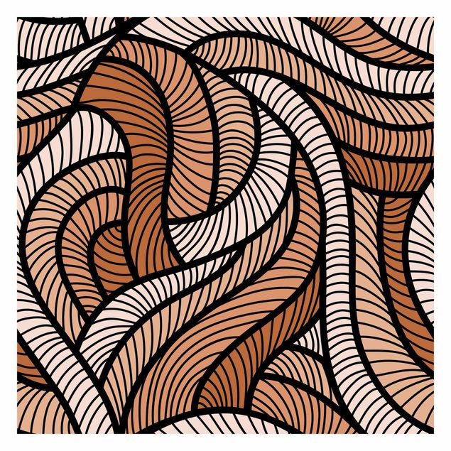 Tapeta - Cięcie w drewnie w kolorze brązowym