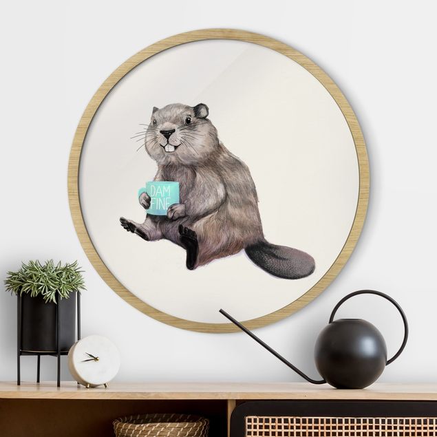 Dekoracja do kuchni Illustration Beaver Wit Coffee Mug