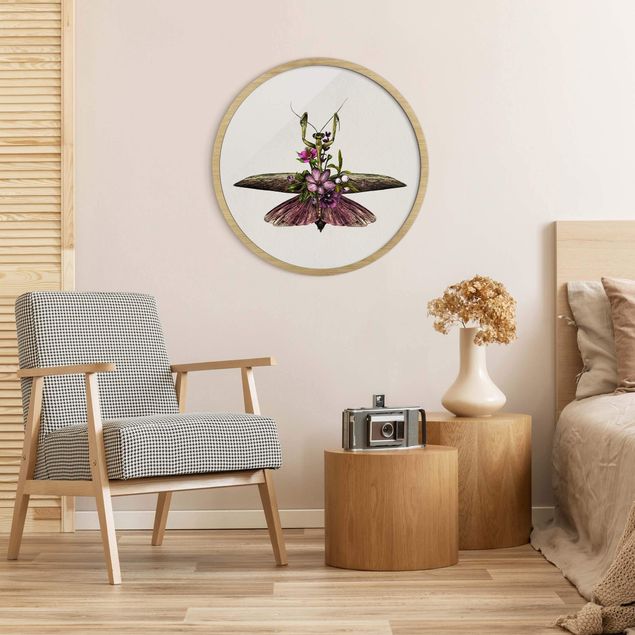 Nowoczesne obrazy Illustration Floral Mantis