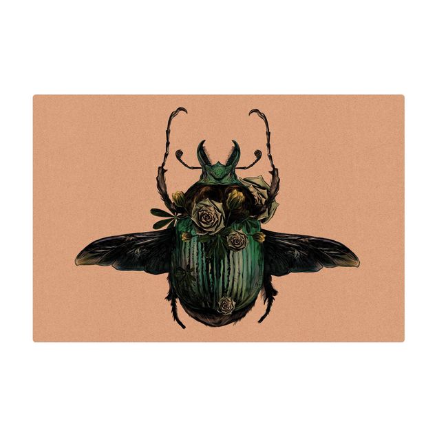 Mata korkowa - Ilustracja chrząszcza kwiatowego