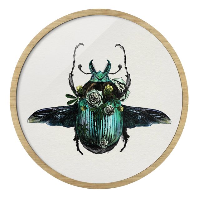 Zwierzęta obrazy Illustration Floral Beetle