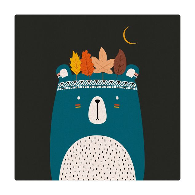 Mata korkowa - Niedźwiedź indiański w nocy