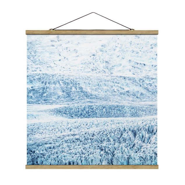 Obrazy krajobraz Wzór na lodowcu islandzkim