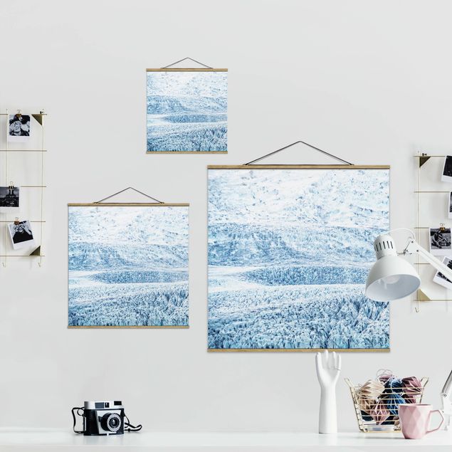 Obrazy natura Wzór na lodowcu islandzkim