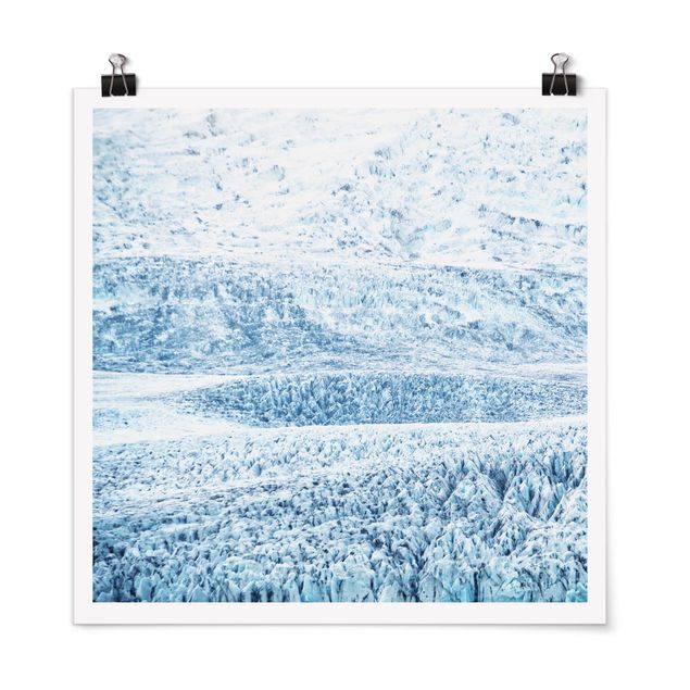 Obrazy na ścianę krajobrazy Wzór na lodowcu islandzkim