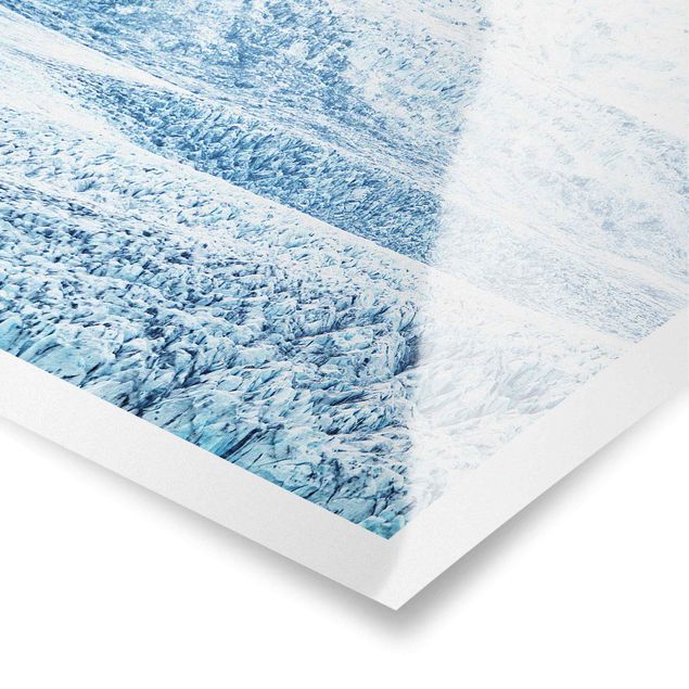 Obraz natura Wzór na lodowcu islandzkim