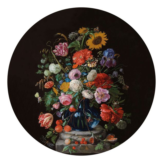 Tapety na ściany Jan Davidsz de Heem - Szklany wazon z kwiatami