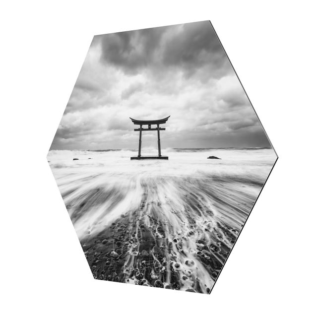 Obrazy architektura Japońskie torii w morzu