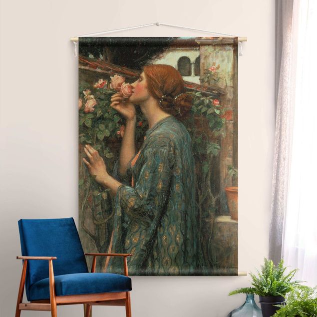 Nowoczesne obrazy do salonu John William Waterhouse - The Soul Of The Rose