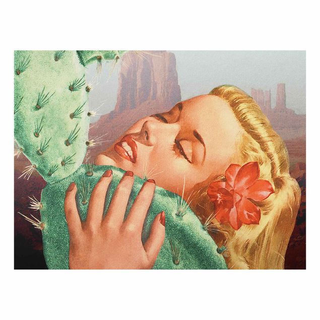 Vintage obrazy Kaktusowa miłość