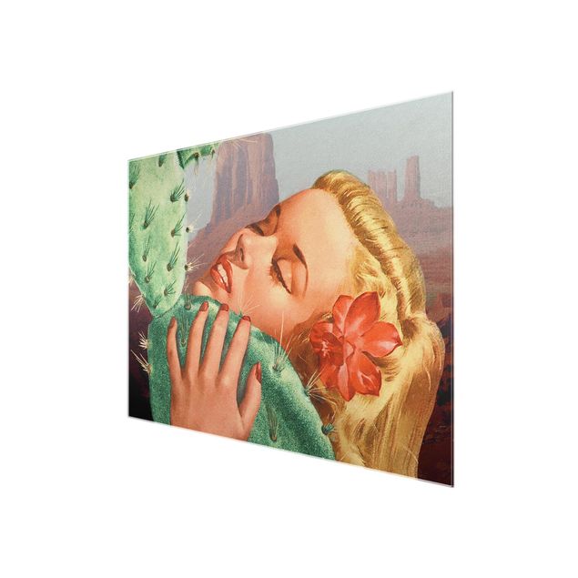 Obrazy retro Kaktusowa miłość