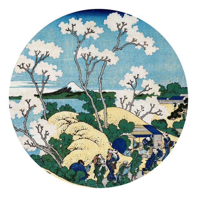 Tapeta niebieska Katsushika Hokusai - Fudżi z Gotenyamy