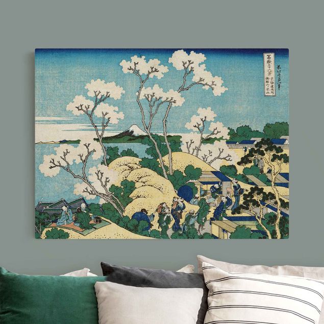 Nowoczesne obrazy do salonu Katsushika Hokusai - Fudżi z Gotenyamy