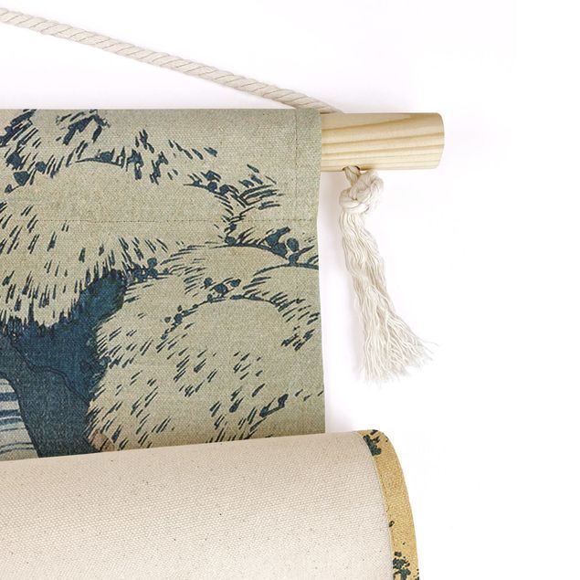 Obrazy z górami Katsushika Hokusai – The Waterfall Of Amida