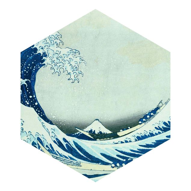 Tapety na ściany Katsushika Hokusai - Wielka fala w Kanagawie