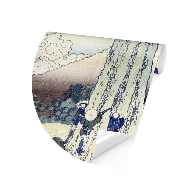 Niebieskie tapety Katsushika Hokusai - Przełęcz Mishima w prowincji Kai