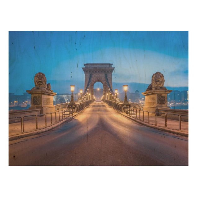 Obrazy na ścianę Most Łańcuchowy w Budapeszcie nocą