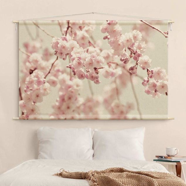 Nowoczesne obrazy do salonu Dancing Cherry Blossoms