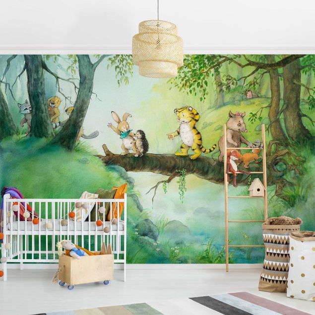 Pokój niemowlęcy i dziecięcy  Mały tygrysek - mostek na drzewie