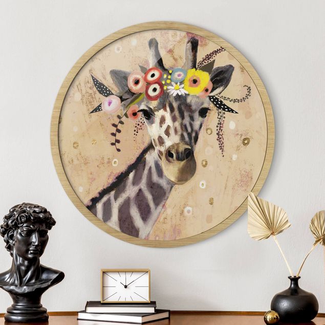 Obrazy żyrafa Klimt Giraffe