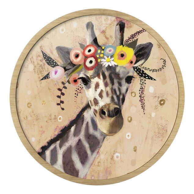 Nowoczesne obrazy Klimt Giraffe