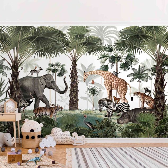 Pokój niemowlęcy Królestwo zwierząt z dżungli
