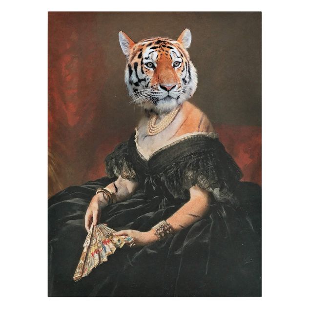 Retro obrazy Lady Tiger