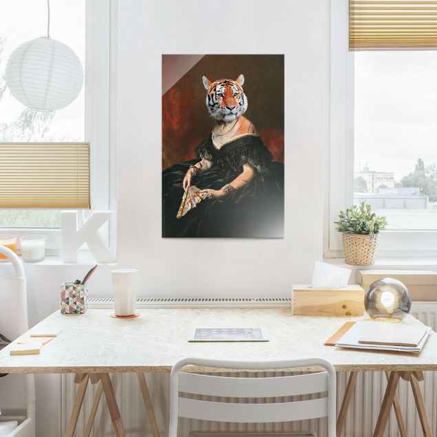 Obrazy na szkle artyści Lady Tiger