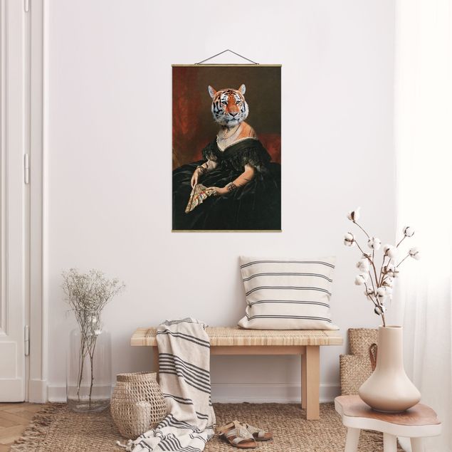Obrazy vintage Lady Tiger