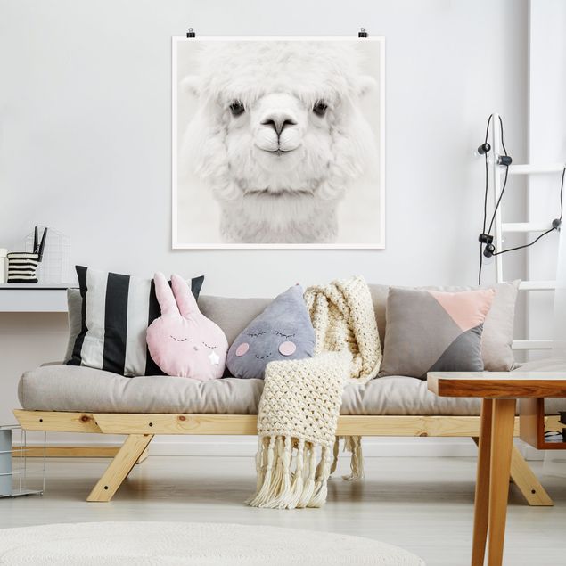 Obrazy do salonu Smiling Alpaca