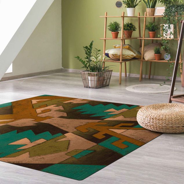 nowoczesny dywan abstrakcyjny Latynoamerykański wzór etniczny