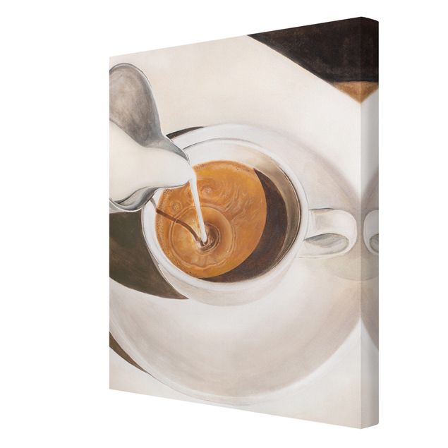 Obraz na płótnie - Latte Art - Format pionowy 3:4