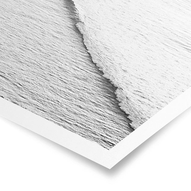 Obrazy krajobraz Lekki wiatr na plaży czarno-biały