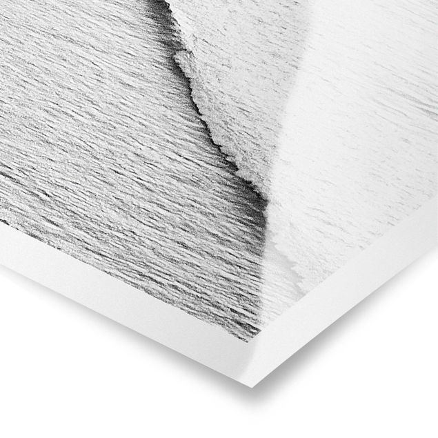 Obrazy plaża Lekki wiatr na plaży czarno-biały