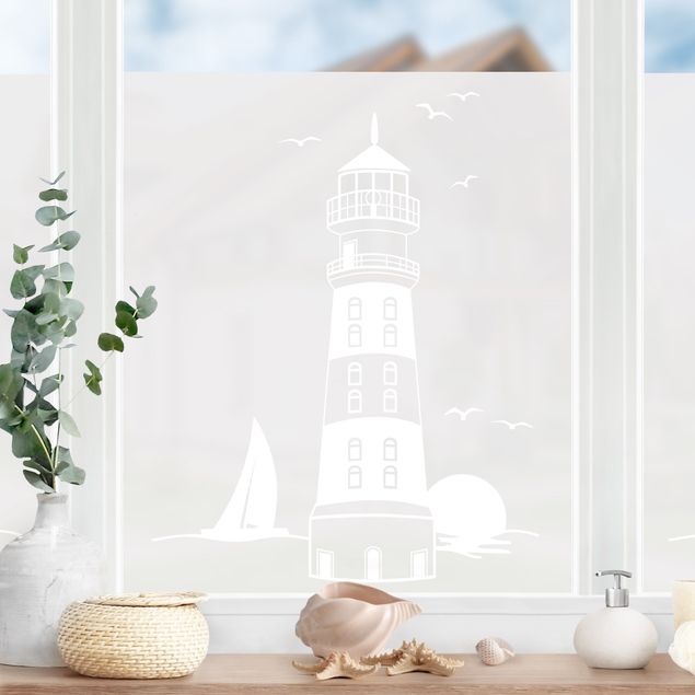 Folia okienna motywy Lighthouse & Sunset II