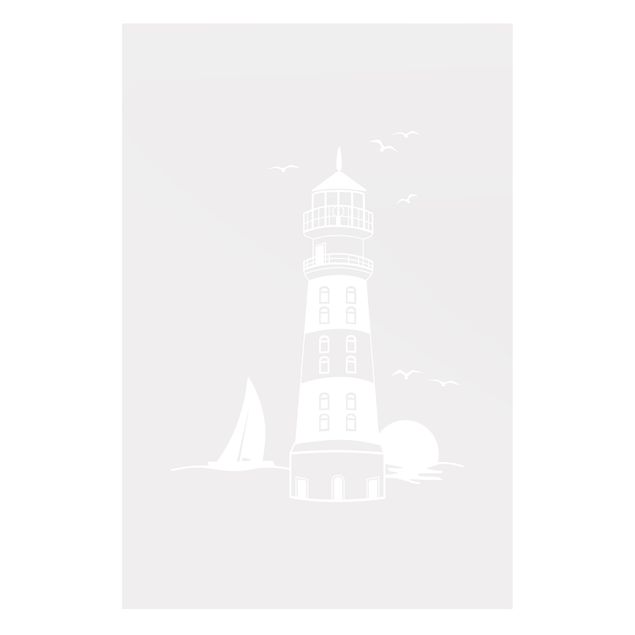 Folia okienna - Lighthouse & Sunset II