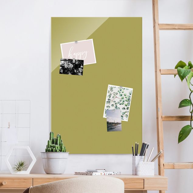 Obrazy na szkle portret Bambus limonkowo-zielony