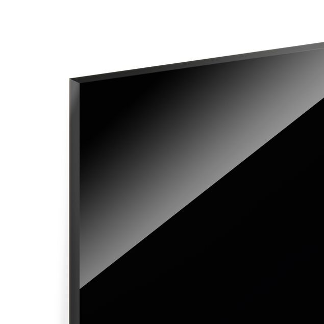Obraz na szkle 3-częściowy - Line Art na czarnym tle